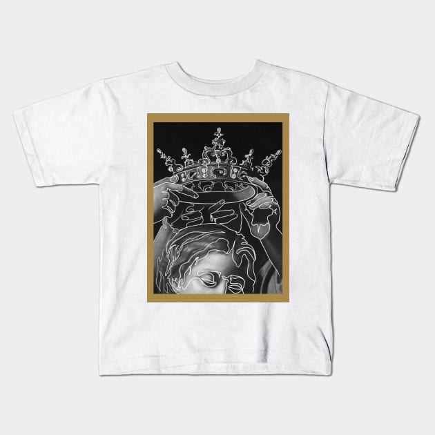 Crowned Kids T-Shirt by simple_choice